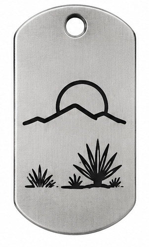 High Desert Stainless Steel Pendants – Original Laser-Engraved Designs