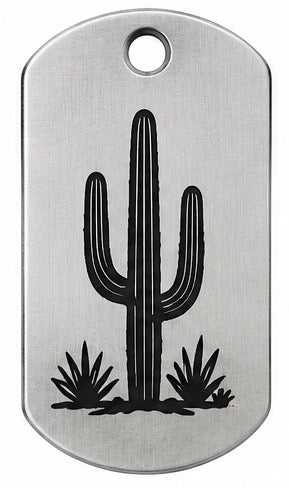 High Desert Stainless Steel Pendants – Original Laser-Engraved Designs