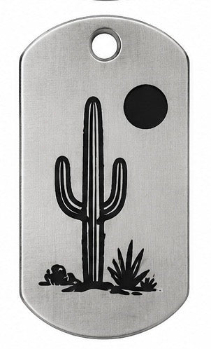 High Desert Stainless Steel Pendants – Original Laser-Engraved Designs