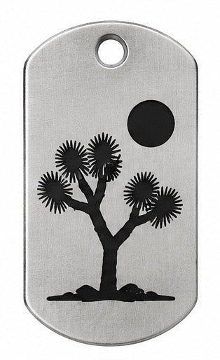 High Desert Stainless Steel Pendants – Original Laser-Engraved Designs