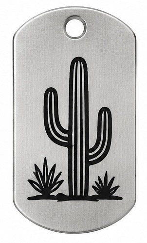 High Desert Stainless Steel Pendants – Original Laser-Engraved Designs